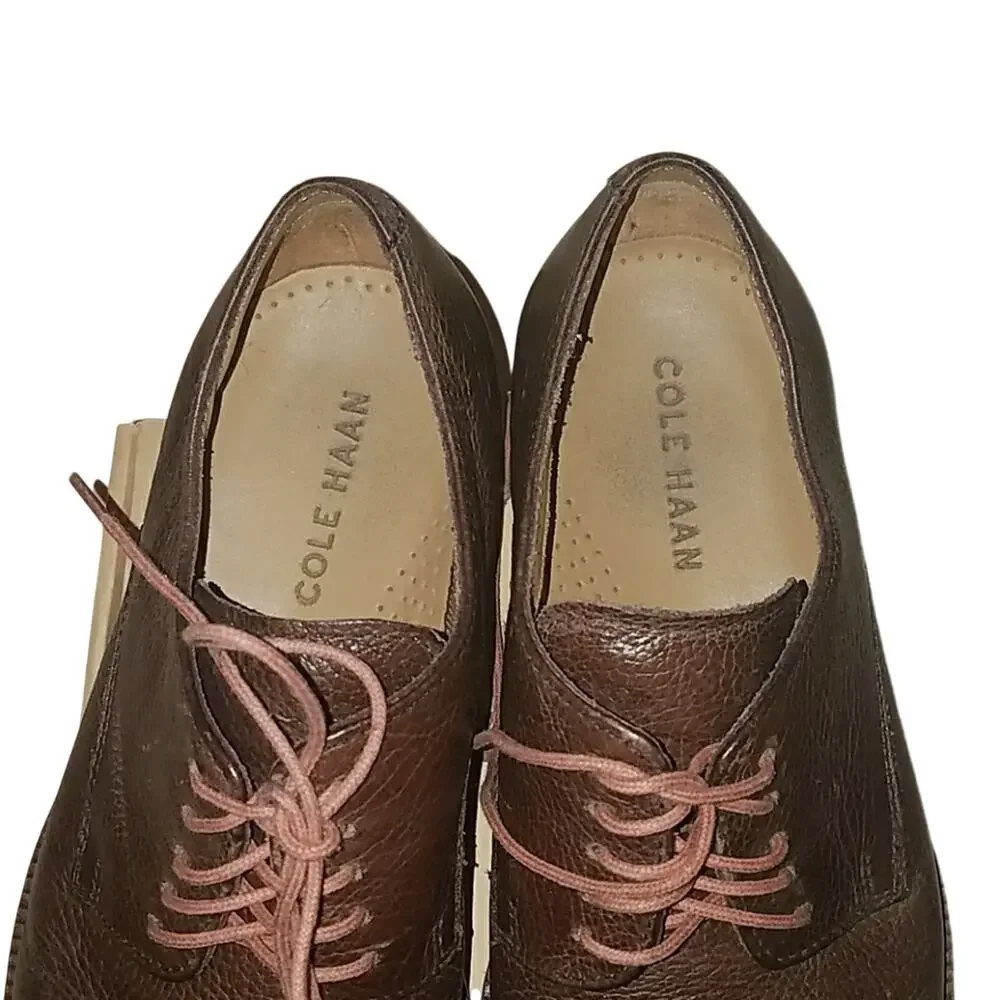 Cole‎ Haan men's brown leather oxfords sz 7